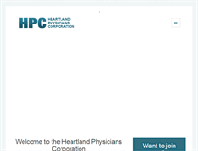 Tablet Screenshot of heartlandphysicians.org